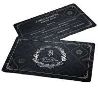 Customized black foil stamping UV logo multi-process business card printing