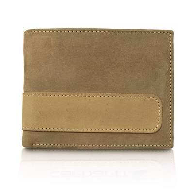 RFID Blocking Wallet  Bifold - Genuine Leather Minimalist Wallets for Men with ID window